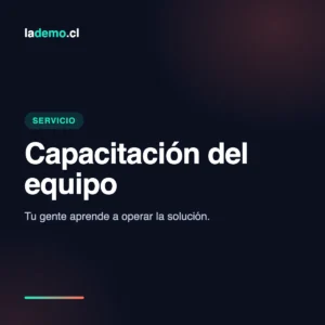Capacitación del equipo