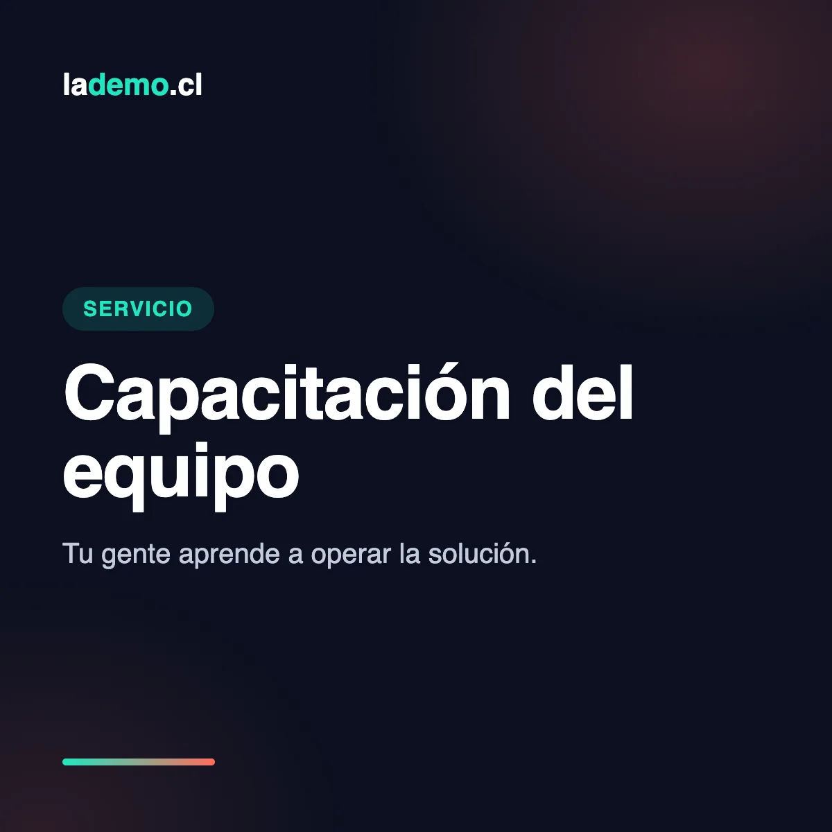 Capacitación del equipo