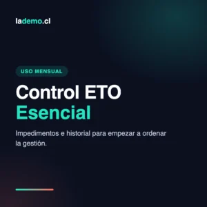 Control ETO Esencial · uso mensual