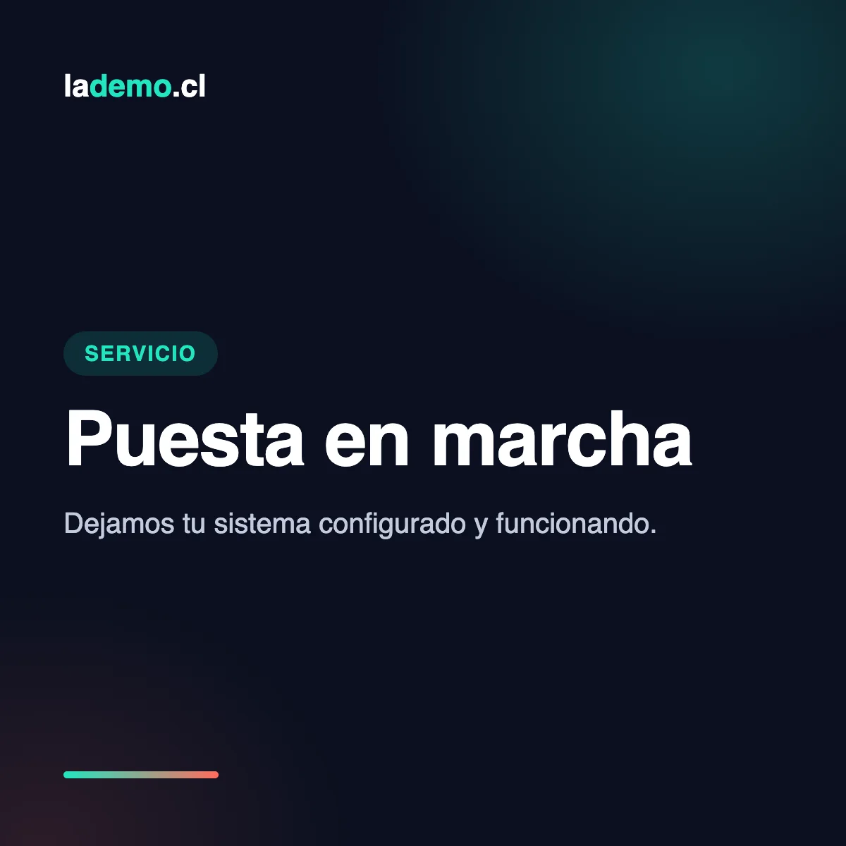 Puesta en marcha